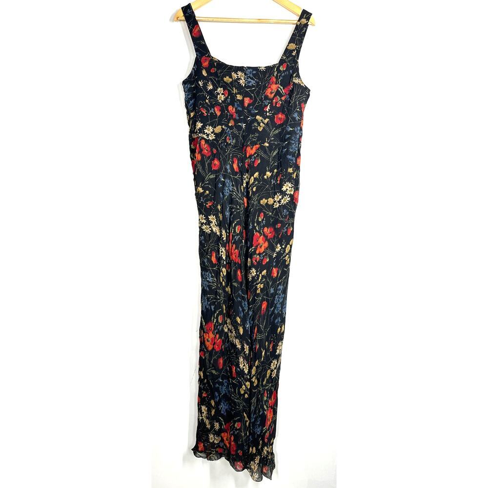 Polo by Ralph Lauren Corset Dress Floral Chiffon Sleeveless Maxi Multicolor 10 - Picture 3 of 9